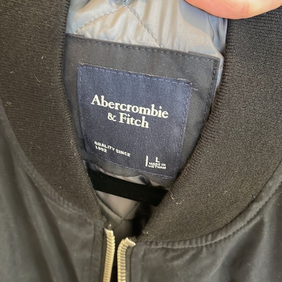 Men’s Abercrombie & Fitch Navy Bomber Jacket - Picture 3 of 5